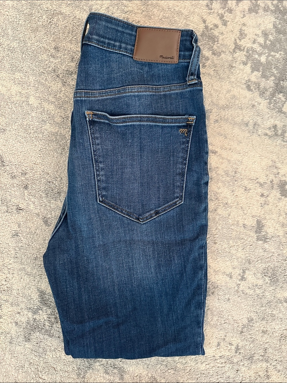 Madewell Curvy High-Rise Skinny Jeans - Dark Wash Blue - Picture 3 of 3